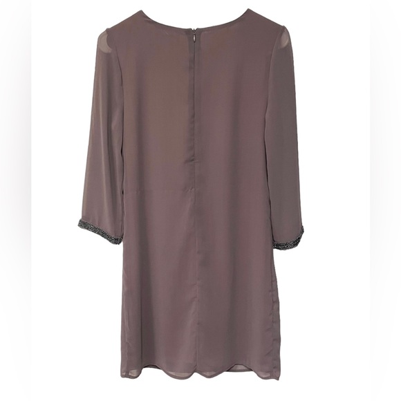 Criss Cross: Mauve / Lavender A-Line Dress - Picture 5 of 10